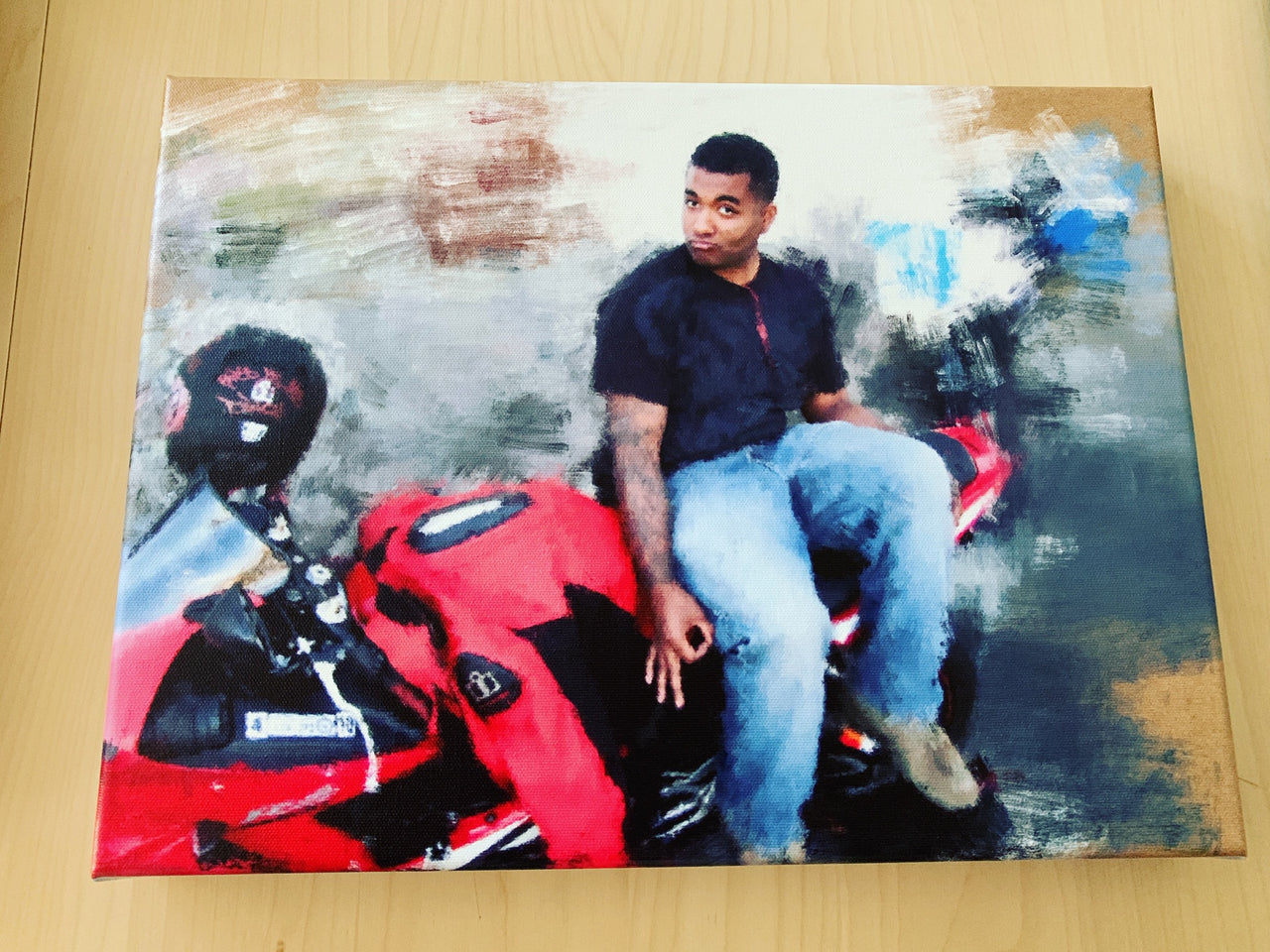Buy latest High Quality Custom Canvas Print Motorcycle Artwork - I AM POWERSPORTS