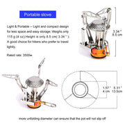 Buy latest High Quality Widesea Camping Ultra-light Cookware Pots Set/Gas Burner Stove - I AM POWERSPORTS